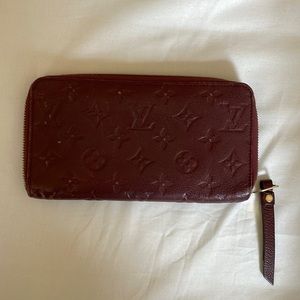 Louis Vuitton monogram Empreinte leather continental wallet